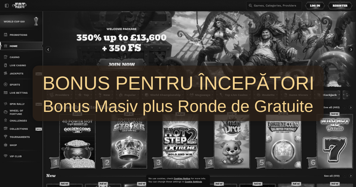 FatPirate Casino: Bonusuri irezistibile!